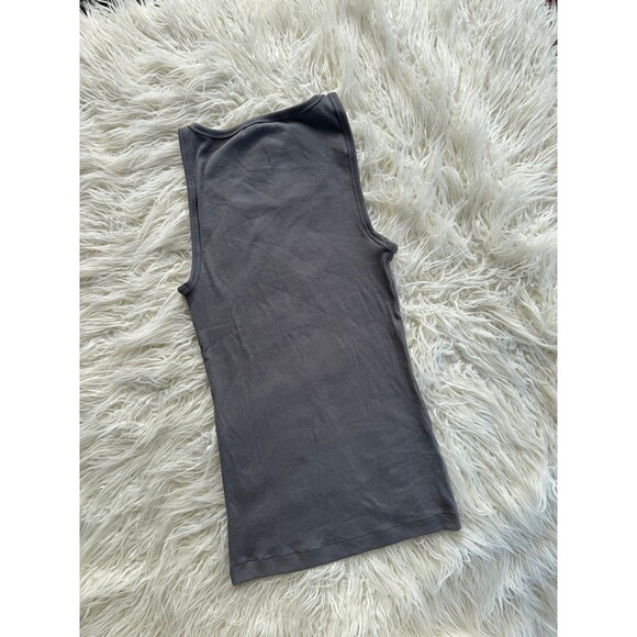 Skims Cotton Men's Rib Tank Gray Size Small - Picture 8 of 9